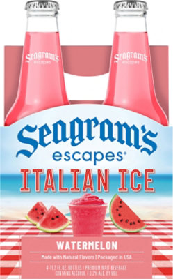 Seagram's Escapes Italian Ice Watermelon - 4-11.2 Fl. Oz. - Image 5