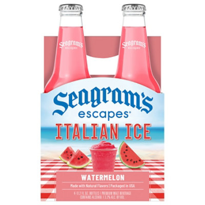 Seagram's Escapes Italian Ice Watermelon - 4-11.2 Fl. Oz. - Image 1