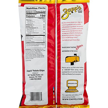 Zapps Party Size Spicy Cajun Crawtators Potato Chips - 11 Oz - Image 4