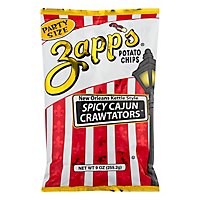 Zapps Party Size Spicy Cajun Crawtators Potato Chips - 11 Oz - Image 1