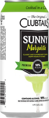 Clubtails Sunny Margarita - 16 Fl. Oz. - Image 3