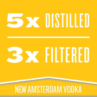 New Amsterdam Vodka Pineapple Flavored - 100 Ml - Image 3