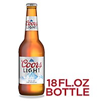 Coors Light Beer American Style Light Lager 4.2% ABV Bottle - 18 Fl. Oz. - Image 1