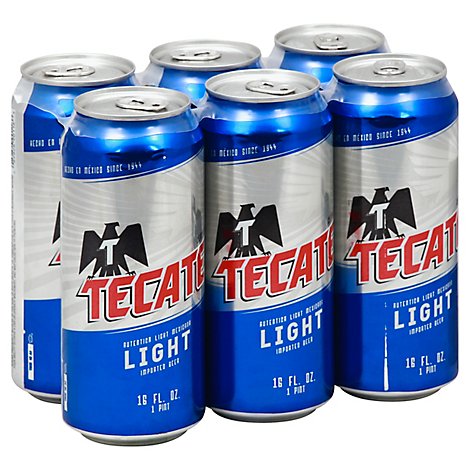 Tecate Light In Cans - 96 Oz - Online Groceries | Albertsons