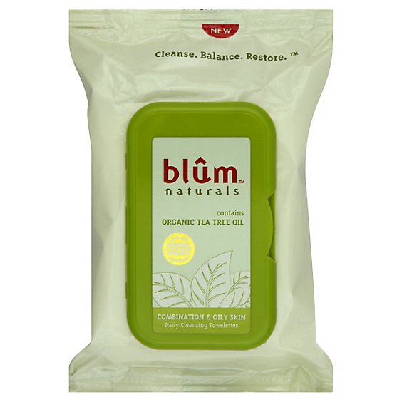Blum Naturals Towelettes Daily/Oily - Each