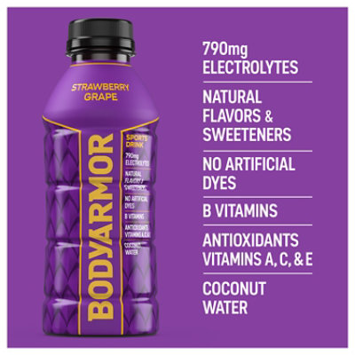 BODYARMOR Mamba Forever Strawberry Grape Sports Drink - 16 Fl. Oz. - Image 4