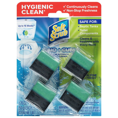 Soft Scrub Duo-Cubes Alpine Fresh In-Tank Toilet Bowl Cleaner - 4 Count - Image 3