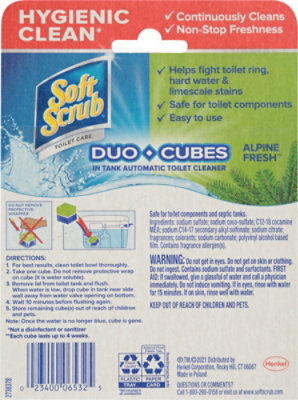 Soft Scrub Duo-Cubes Alpine Fresh In-Tank Toilet Bowl Cleaner - 4 Count - Image 5