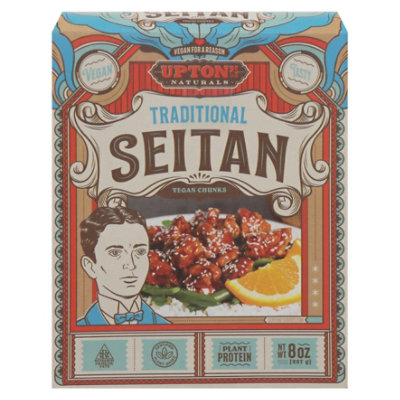 Uptons Naturals Seitan Traditional In Chunks - 8 Oz - Image 3