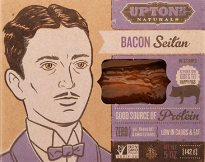 Uptons Naturals Seitan Bacon In Strips - 5 Oz - Image 2