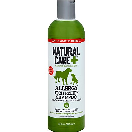 Natural Care Shampoo Itch Relief Allergy With Oatmeal Tea Tree Oil & Vitamin E - 12 Oz - Image 2
