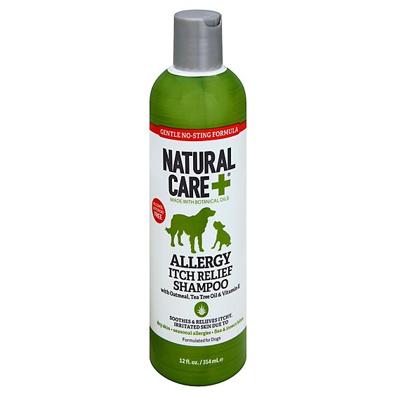 Natural Care Shampoo Itch Relief Allergy With Oatmeal Tea Tree Oil & Vitamin E - 12 Oz
