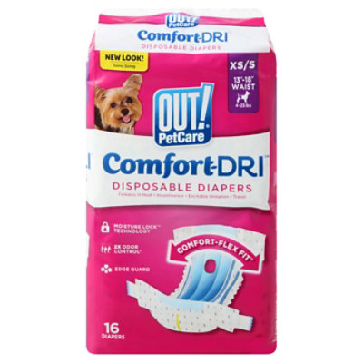 Out Disposable Fashion Diapers Xs/Sm - 16 Count