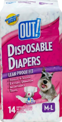 Out Disposable Fashion Diapers MD/Lg - 14 Count - Image 2