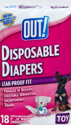 Out Toy Disposable Diaper - 18 Count - Image 2