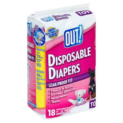 Out Toy Disposable Diaper - 18 Count - Image 1