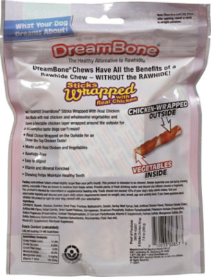 Dreambone Chicken Wrapped Stick Lg - 8 Count - Image 5