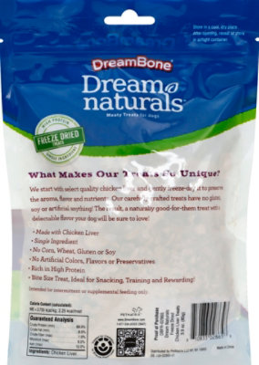Dreambone Freeze Dried Treats Chicken Liver - 3 Oz - Image 3