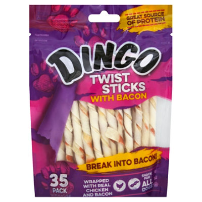 Dingo Twist Sticks W/Bacon 35 Count Safeway