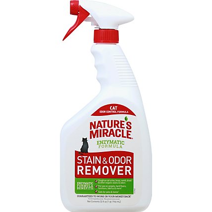 Natures Miracle Stain & Odor Remover Cat - 32 Oz - Image 2