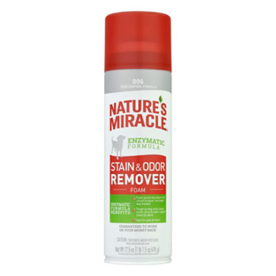 Natures Miracle Stain & Odor Remover Foam Dog - 17.5 Oz