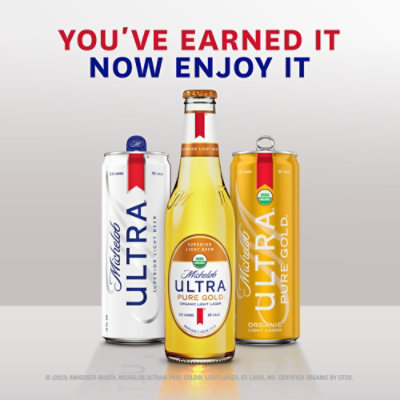 Michelob ULTRA Pure Gold Organic American Lager Beer in Cans - 12 - 12 Fl. Oz. - Image 4