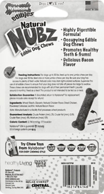 Nylabone Nubz Dog Chews Edible Bacon Jumbo 2 Count - 6 Oz - Image 3