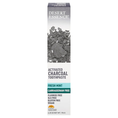 Desert Essence Toothpaste Ttree Charcoal - 6.25 Oz - Image 3