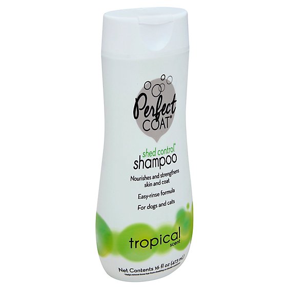 Perfect Coat Shampoo Shed Control Tropical Scent - 16 Oz