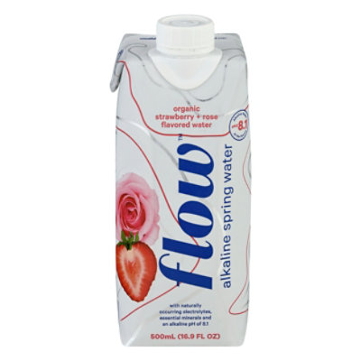 Flow Wate Water Alkln Strwbrry Rose - 16.9 Fl. Oz. - Image 3