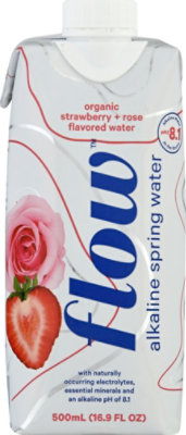 Flow Wate Water Alkln Strwbrry Rose - 16.9 Fl. Oz. - Image 2