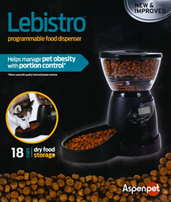 Aspen Pet Automatic Lebistro Feeder 18 Cup/5 Lb - 1 Each - Image 2
