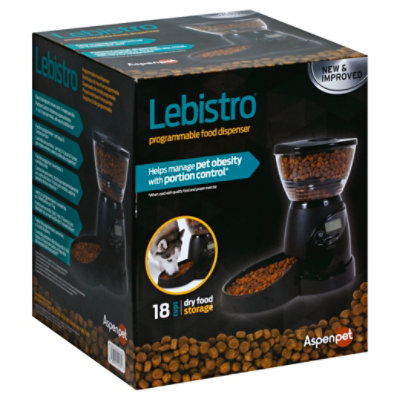 Aspen Pet Automatic Lebistro Feeder 18 Cup/5 Lb - 1 Each - Image 1