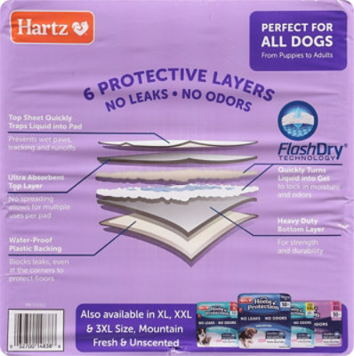Hartz Odor Eliminating Pads Lavender - 52 Count - Image 3