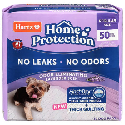 Hartz Odor Eliminating Pads Lavender - 52 Count - Image 1
