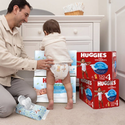 Huggies Natural Care Scented Cucumber Baby Wipes Flip-Top Packs 168 Wipes Total - 3 Count - Image 8