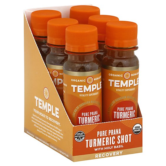 Temple Turmeric Shot Pure Prana - 3 Oz