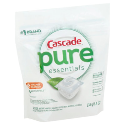 Cascade Free & Clear Dishwasher Detergent ActionPacs Orange Blossom 16 Count JewelOsco