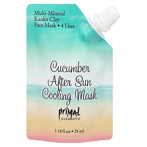Primal Elements Cucumber After Sun Cooling Face Mask - 1.18 Oz