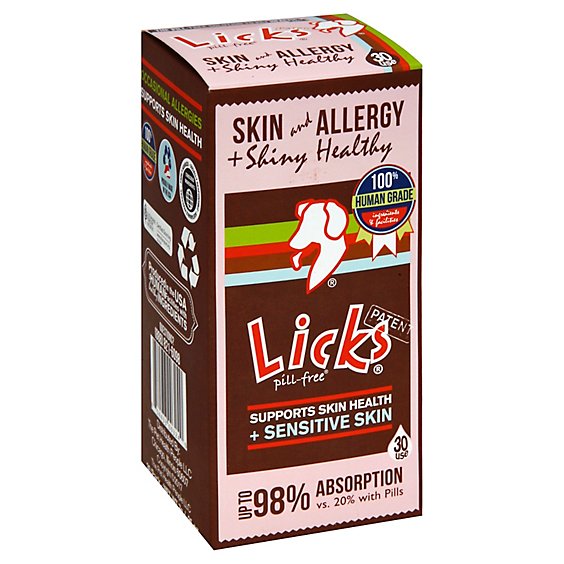Licks Dog Skin And Allergy & Shiny Coat - 30 Count
