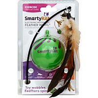 Smartykat Feather Whirl Electronic Motion Ball Cat Toy - 1 Each - Image 2