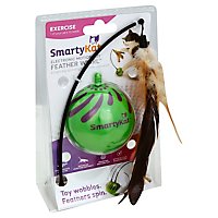 Smartykat Feather Whirl Electronic Motion Ball Cat Toy - 1 Each - Image 1