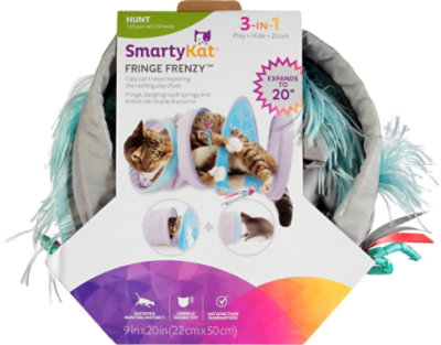 Smartykat Fringe Frenzy Cat Activity Tunnel - 1 Each - Image 2