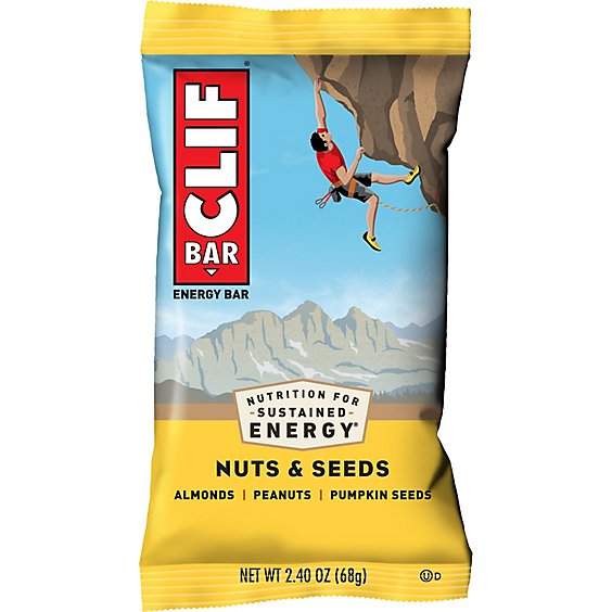 CLIF Energy Bar Nuts & Seeds - 2.4 Oz