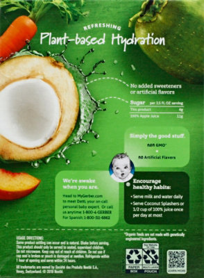 Gerber Org Coconut Carrot Peach Mango - 15.52 Oz - Image 3