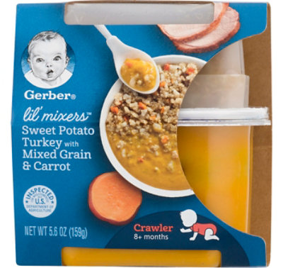 Gerber Lil Mixers Sweet Potato Turkey Mixed Grain Carrot - 5.6 Oz - Image 3