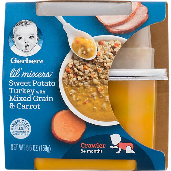 Gerber Lil Mixers Sweet Potato Turkey Mixed Grain Carrot - 5.6 Oz