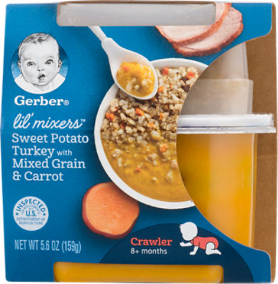 Gerber Lil Mixers Sweet Potato Turkey Mixed Grain Carrot - 5.6 Oz