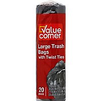 Value Corner Trash Bags 30gal - 20 Count - Image 2