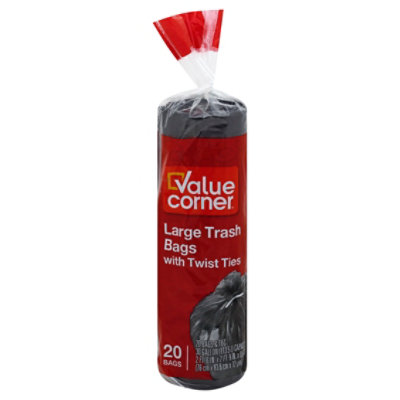 Value Corner Trash Bags 30gal 20 Count Safeway